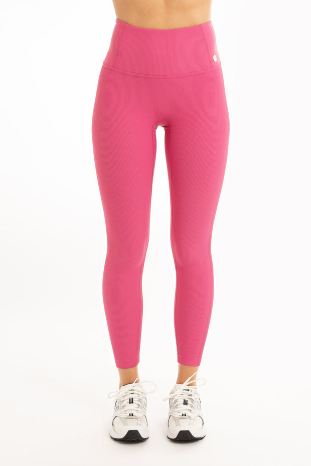 Hope-Vibrant-Pink Ribbed-Seamless-Tights-MokkSportswear