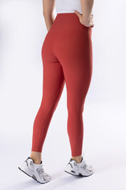 Hope Red Ribbed Seamless Tights