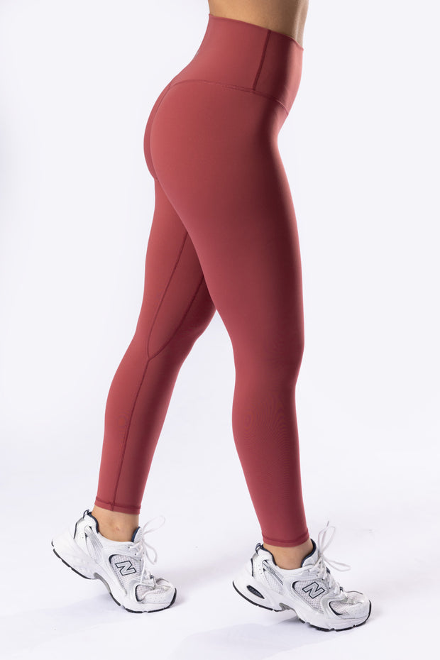 Ace Deep Red Tights Sportswear for women