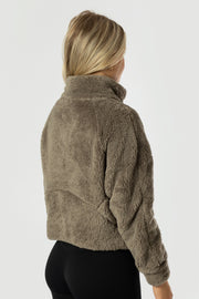 Teddy Taupe Jacket