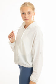 Ruby Soft Jacket White mokk sportswear women's fitness