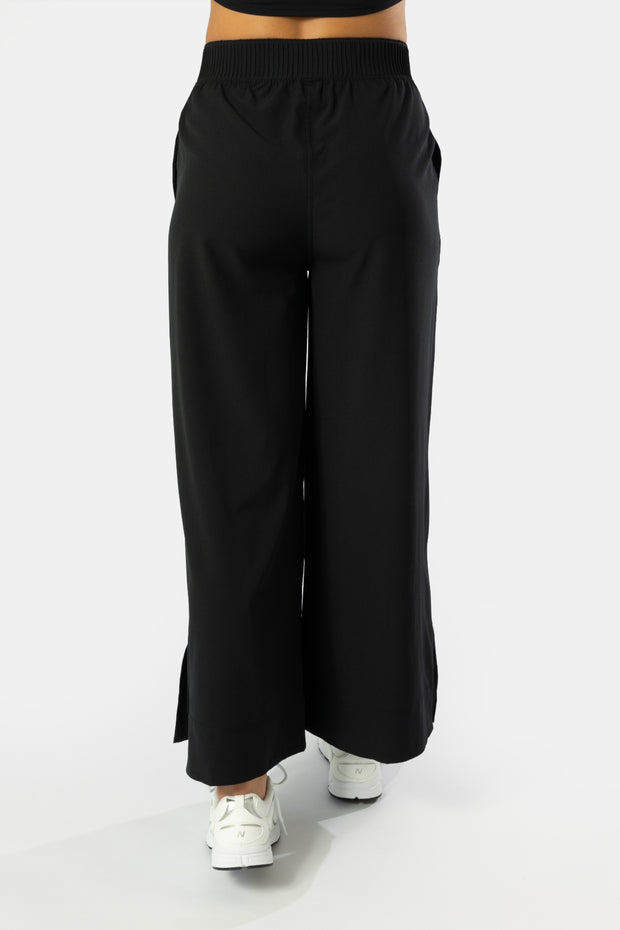 Hilda Black Wide Joggers