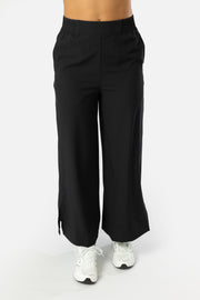 Hilda Black Wide Joggers