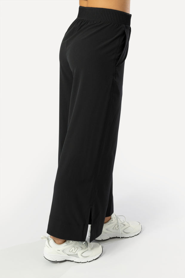 Hilda Black Wide Joggers