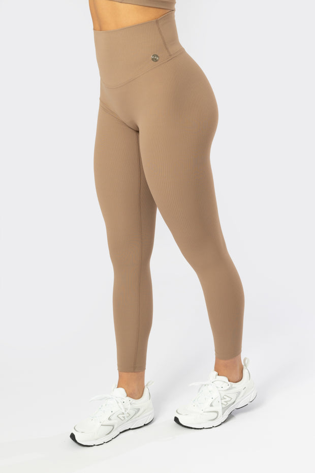 Ava Pro Espresso Ribbed Tights