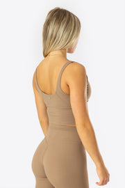 Ava Pro Espresso Ribbed Top