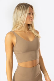 Ava Pro Espresso Ribbed Top