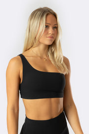 Ava Pro One-shoulder Ribbed Top