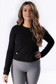 Ella Black Sweater mokk sportswear