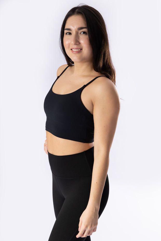 Essential Black Crop Top