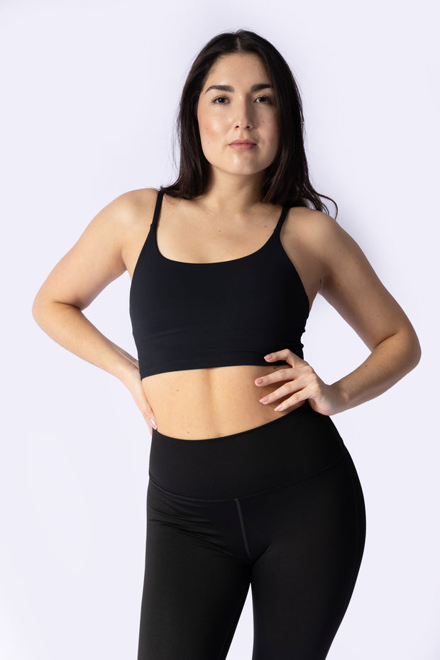 Essential Black Crop Top