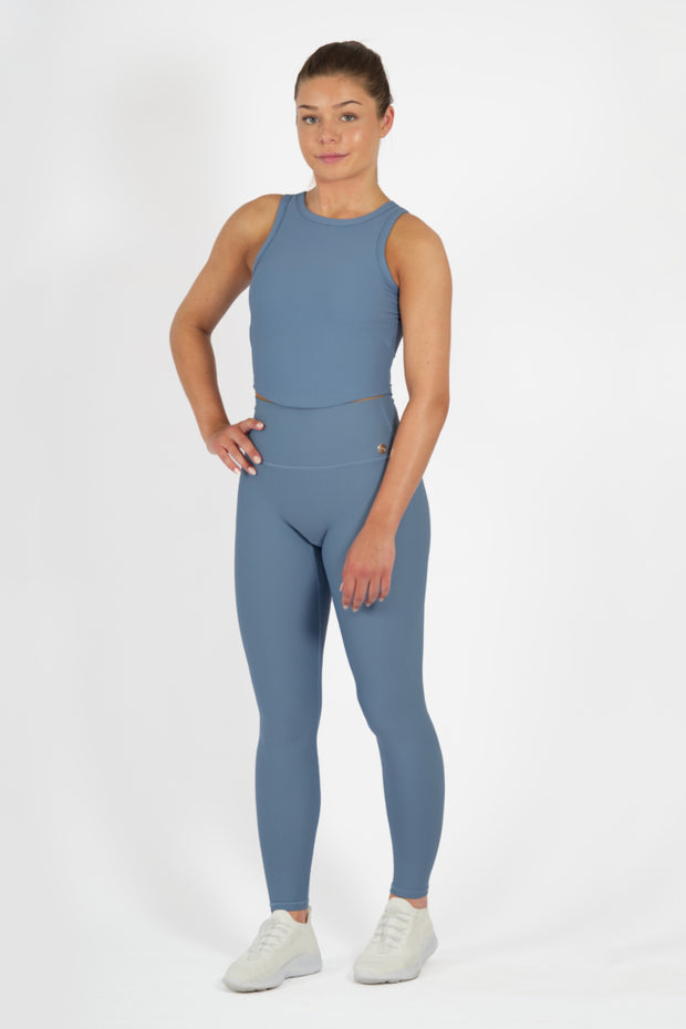 Flow-Blue-Ribbed-Seamless-Tights-MokkSportswear