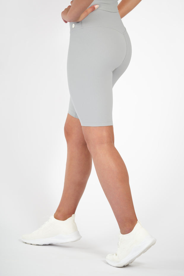 Flow-Grey-Ribbed-Seamless-Biker-Shorts-MokkSportswear