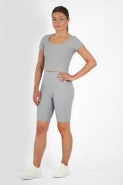 Flow-Grey-Ribbed-Seamless-Biker-Shorts-MokkSportswear