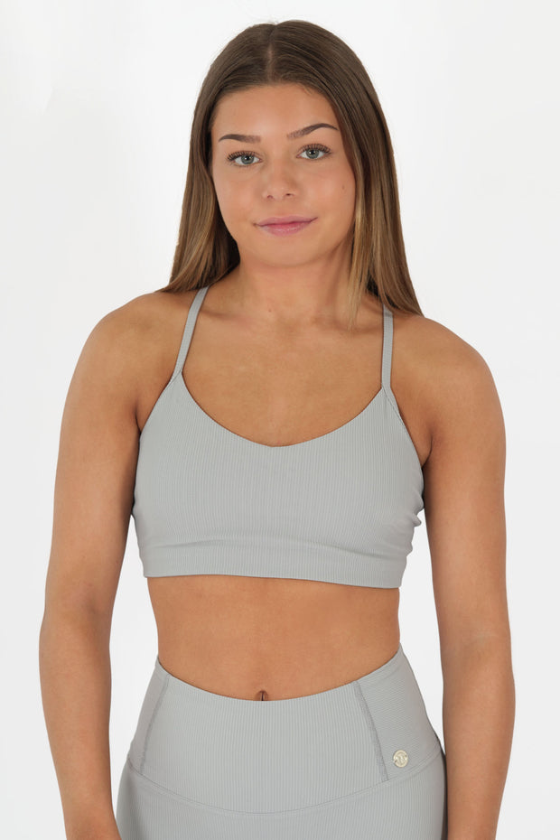 Flow-Grey-Ribbed-Support-Bra-Mokk-SportswearFlow-Grey-Ribbed-Support-Bra-MokkSportswear