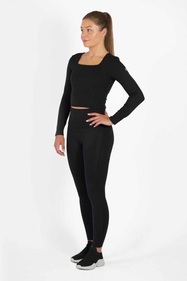 Olivia-Black-Crop Long-Sleeve