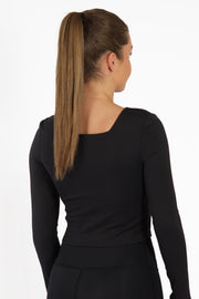 Olivia-Black-Crop Long-Sleeve