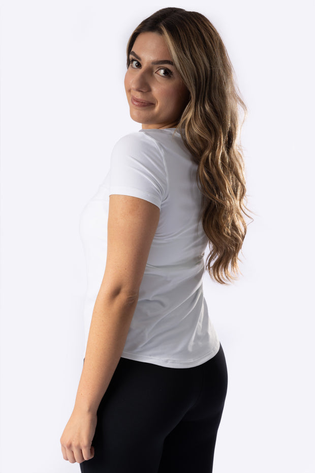 White soft t-shirt mokk sportswear